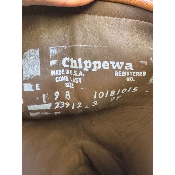 KING RANCH CHIPPEWA Full Leather Snake/Hunting Boots, Sz 9B - Picture 10 of 10